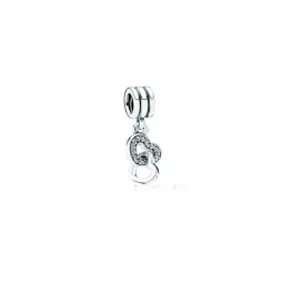 Pandora  - Egymásba kapcsolt szívek függő charm - 791242CZ