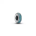 Pandora  - Jégkék kő spacer charm