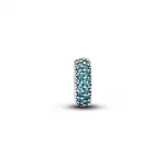 Pandora  - Jégkék kő spacer charm