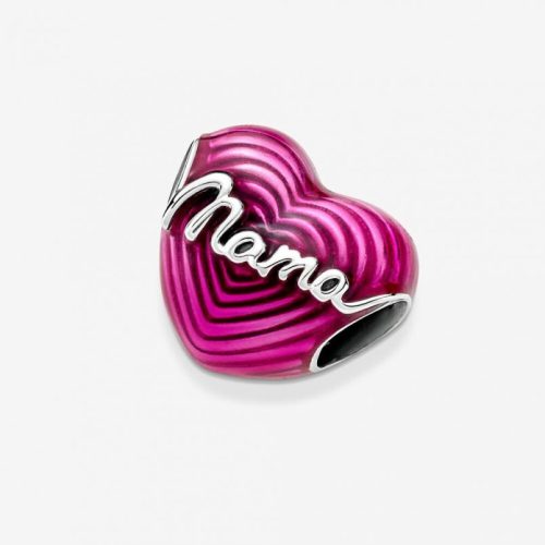 Pandora  - Sugárzó szeretet „Mama” szív charm
