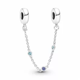Pandora  - TRIPLA KÉK KÖVES BIZTONSÁGI LÁNC - 791688C01-05