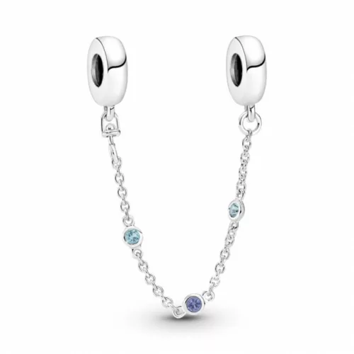 Pandora  - TRIPLA KÉK KÖVES BIZTONSÁGI LÁNC - 791688C01-05