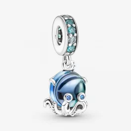Pandora  - Muranói üveg bájos polip függő charm - 791694C01
