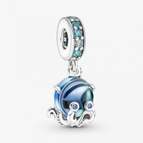 Pandora  - Muranói üveg bájos polip függő charm - 791694C01