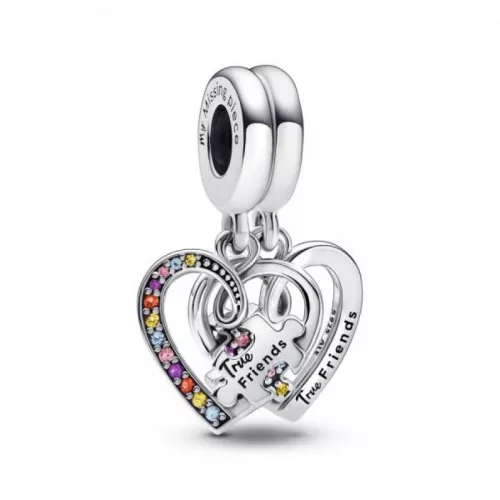 Pandora  - Igaz barátok dupla függő ezüst charm - 792239C01