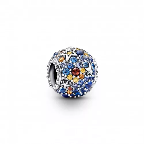 Pandora  - Merkúr bolygó és csillagok csillogó charm - 792436C01
