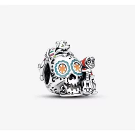 Pandora  - Disney Pixar Coco Miguel és Dante koponya foszforeszkáló charm - 792817C01