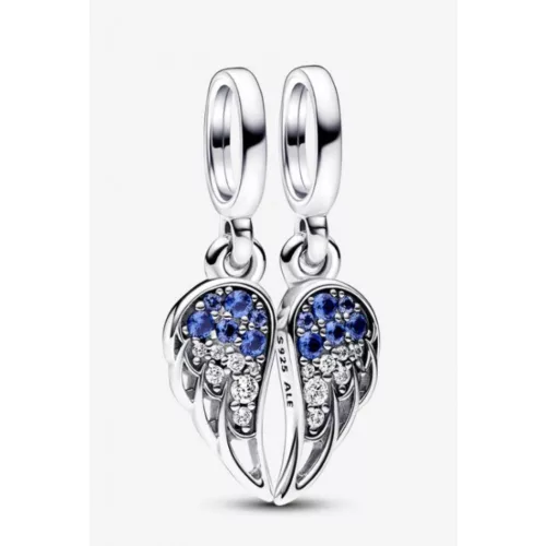 Pandora  - Szikrázó osztott angyalszárny függő charm - 792821C01