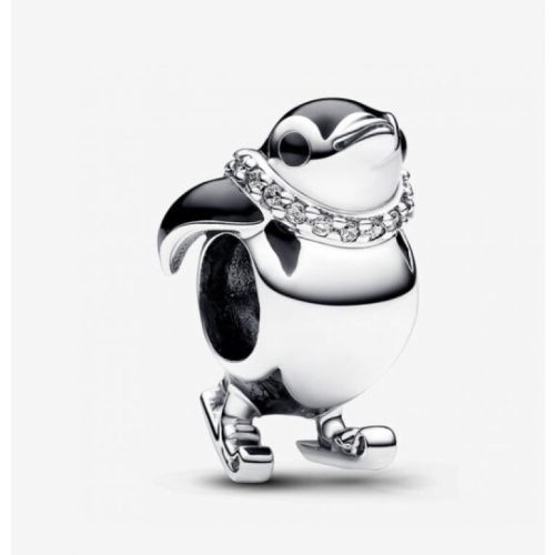 Pandora  - Síelő pingvin charm