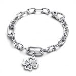 Pandora  - Szív négylevelű lóhere medál charm