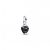 Pandora - ME fekete csakra szív mini függő charm - 793042C01