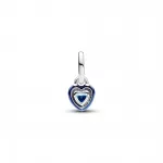 Pandora  - ME kék csakra szív mini függő charm - 793042C02