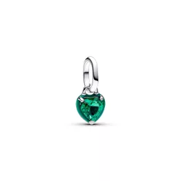 Pandora  - ME zöld csakra szív mini függő charm - 793042C03