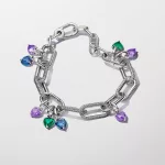 Pandora  - ME zöld csakra szív mini függő charm - 793042C03