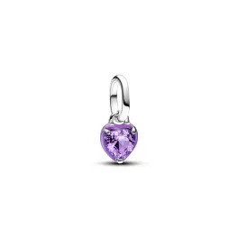 Pandora  - ME bíbor csakra szív mini függő charm - 793042C04