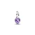 Pandora  - ME bíbor csakra szív mini függő charm - 793042C04