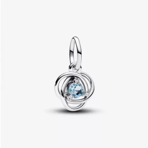 Pandora  - Tengerkék örökkévalóság kör függő charm - 793125C03