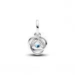 Pandora  - Tengerkék örökkévalóság kör függő charm - 793125C03
