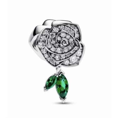 Pandora  - Szikrázó virágzó rózsa charm - 793201C01