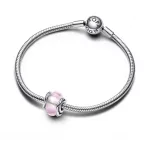 Pandora  - Körülölelt rózsaszín muranói üveg charm - 793241C00