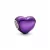 Pandora  - Metál hatású lila szív charm - 793337C01