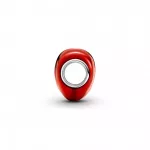Pandora  - Metál hatású piros szív charm - 793337C02