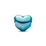 Pandora  - Metál hatású türkíz szív charm - 793337C06