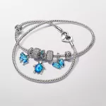 Pandora  - Kék muranói üveg elefánt függő charm - 793339C01