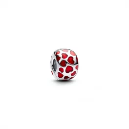 Pandora  - Szívek kerek klip charm
