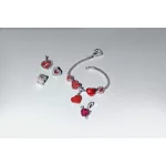 Pandora  - Szívek kerek klip charm - 793679C01