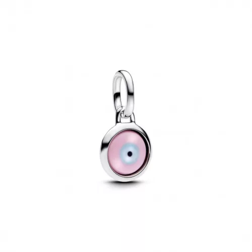 Pandora  - Gravírozható gonosz szem muranói üveg mini függő charm - 793693C00