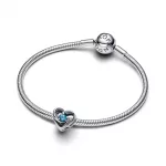 Pandora  - Összefonódó szív és kövek charm - 793744C01