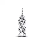 Pandora  - Pavé végtelen csomó függő charm - 793780C01