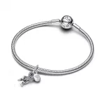 Pandora  - Pavé végtelen csomó függő charm - 793780C01
