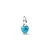 Pandora  - Türkizszínű szív mini függő charm - 793827C01