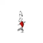 Pandora  - Piros muranói üveg koi hal mini függő charm - 793863C01