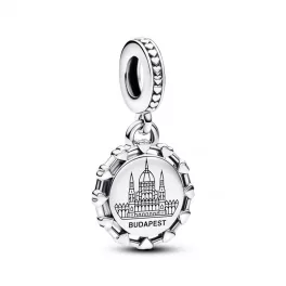 Pandora  - Gravírozható Magyar Parlament függő charm - 793928C00_E005