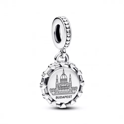 Pandora  - Gravírozható Magyar Parlament függő charm - 793928C00_E005