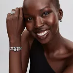 Pandora  - Tengerkék köves gravírozható szív charm - 794161C03