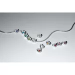 Pandora  - Tengerkék köves gravírozható szív charm - 794161C03