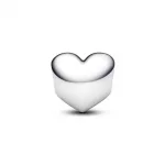 Pandora  - Zöld köves gravírozható szív charm - 794161C05
