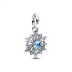 Pandora  - Disney Jégvarázs Elsa királynő hópehely függő charm