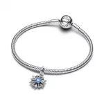 Pandora  - Disney Jégvarázs Elsa királynő hópehely függő charm