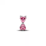 Pandora  - Rózsaszín masni charm