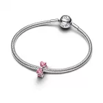 Pandora  - Rózsaszín masni charm