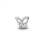 Pandora  - Nyitott pillangó charm