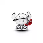 Pandora  - Disney Stictch és rózsa muranói üveg charm