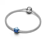 Pandora  - UNICEF metálkék csillag charm