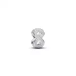 Pandora  - Texturált végtelenjel mini charm