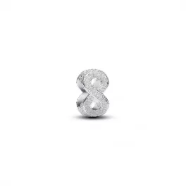 Pandora  - Texturált végtelenjel mini charm